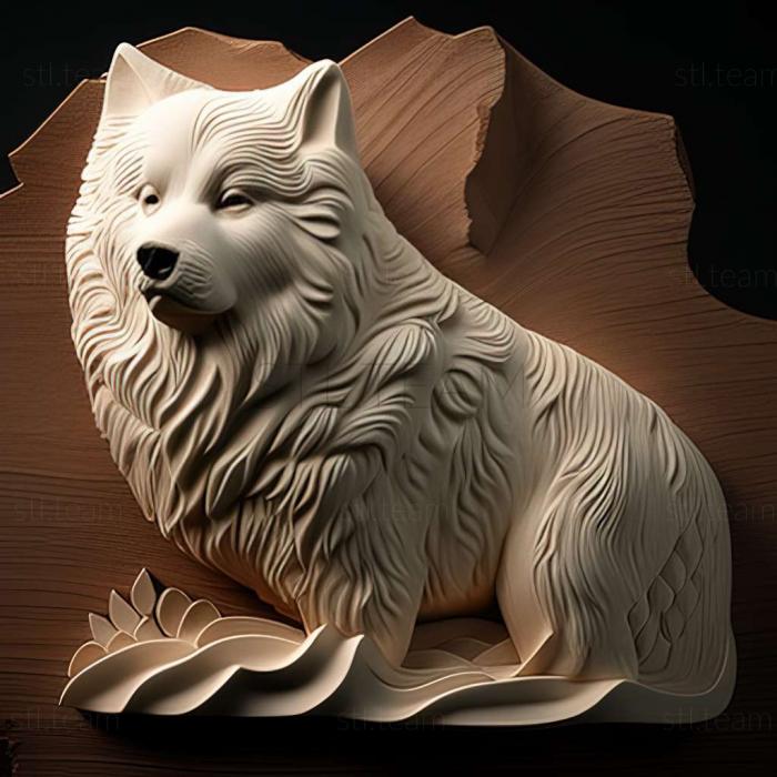 3D модель Самоедская собака (STL)